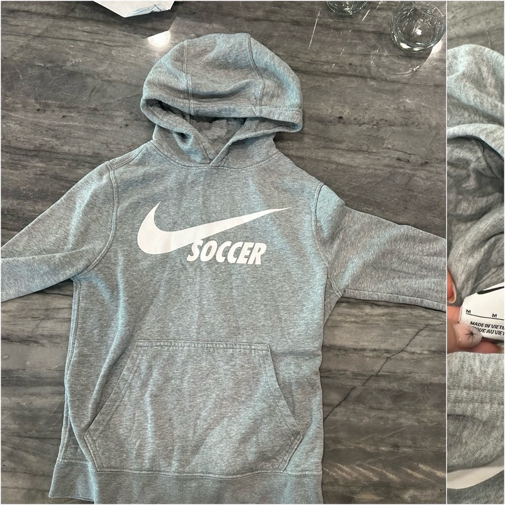 Nike Heather Gray Soccer Hoodie